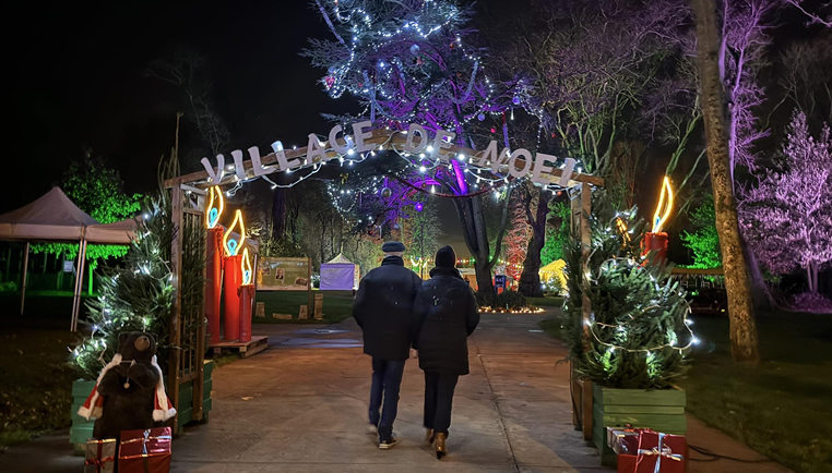 Marché de Noël au parc Watine