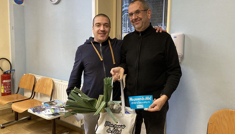 Distribution de paniers solidaires